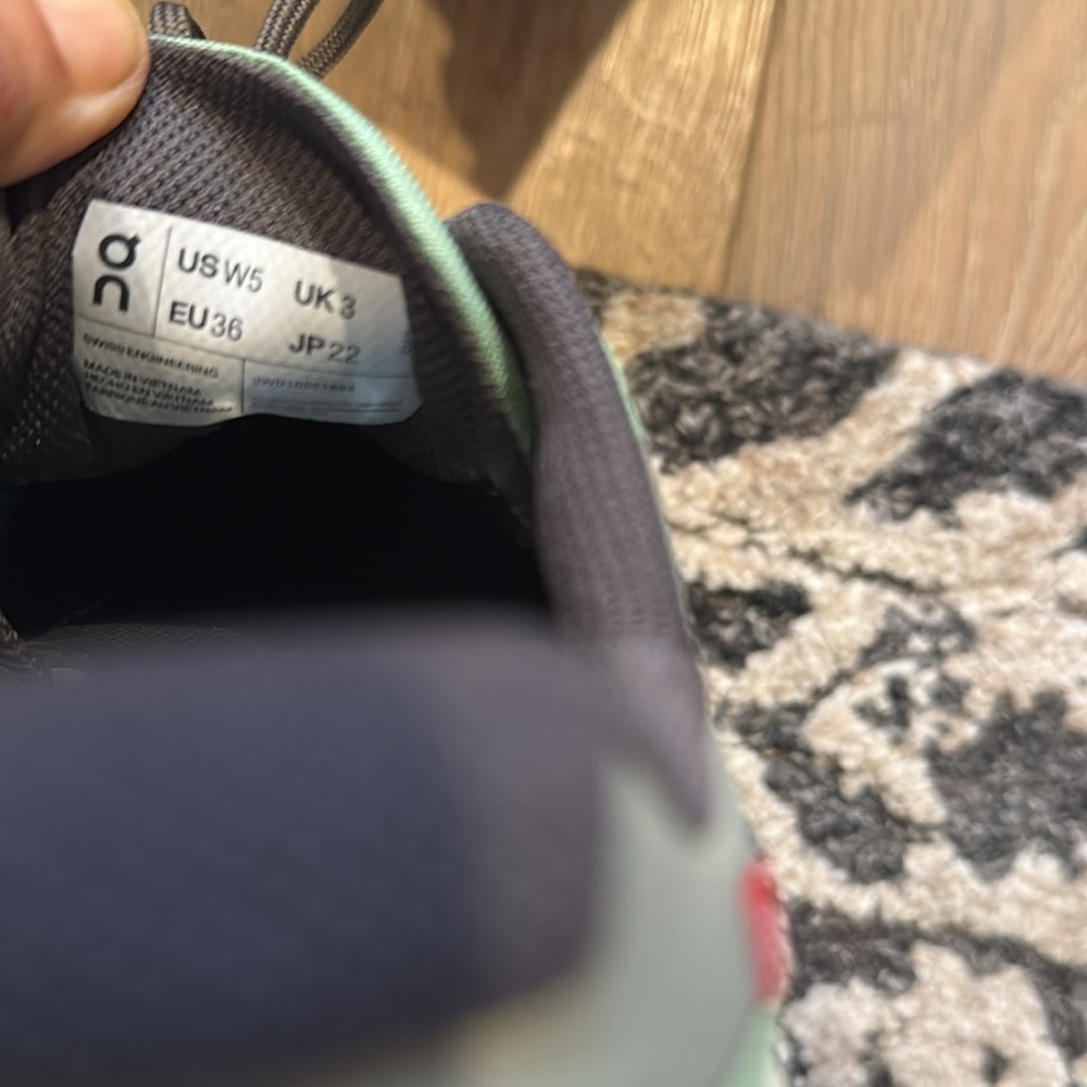 New Loewe Cloudventure Pale Green and Gray Sneakers - Picture 7 of 9